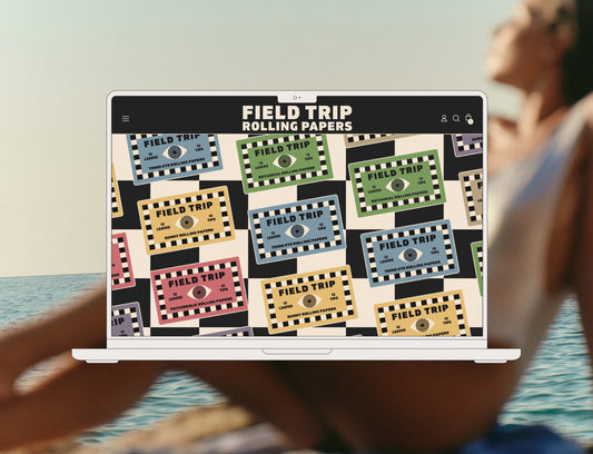 A triple redesign for extra-fine, nostalgic rolling papers maven Field Trip