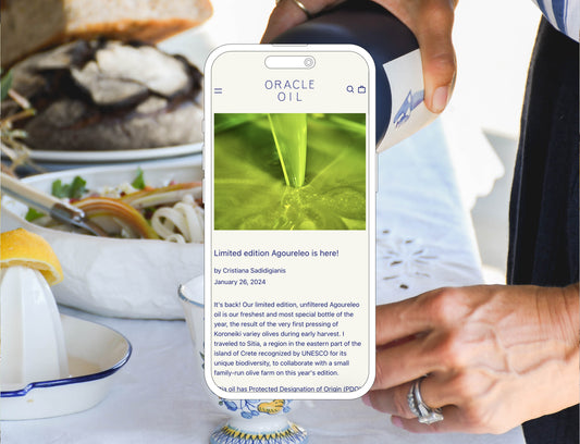 Multifaceted marketing  for heritage, organic Greek EVOO brand, Oracle Oil